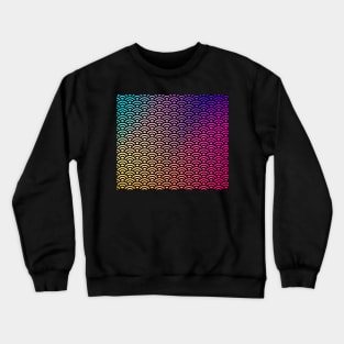 Colorful rainbow art deco pattern Crewneck Sweatshirt